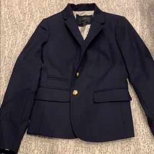 J. Crew navy blazer with gold buttons